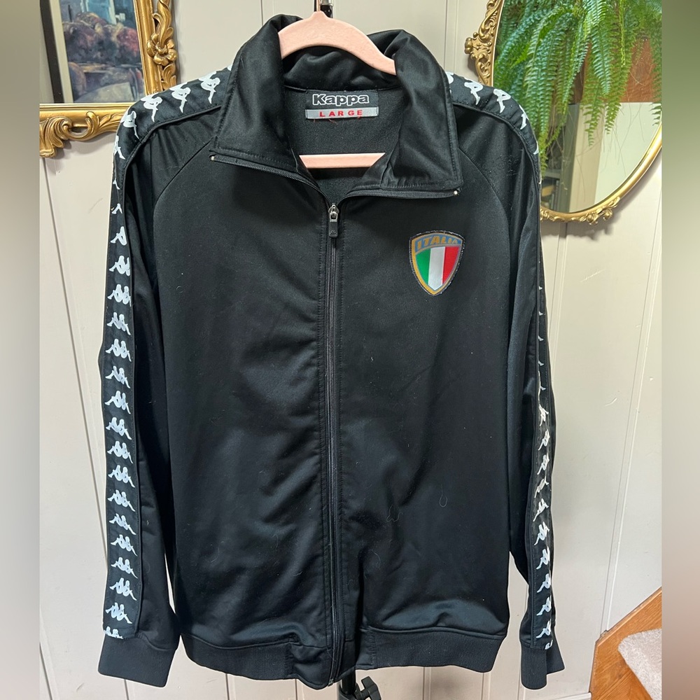 Black Kappa Italia zip up size large - Picture 5 of 8